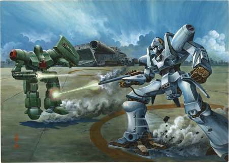 Masami Watanabe Hand-Drawn Color Illustration "L-Gaim Mk-1" | Mandarake (Big Web)