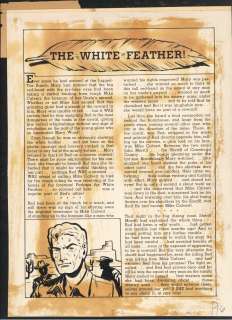 The White Feather!, SADDLE ROMANCES NO.10, Text Story, 1 Pcs. (1950) | Russ Cochran