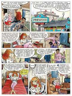 Di Sano - Lot 411 - Rubine, Le lac Wakanala, planche originale à l’encre de chine et à l’aquarelle.