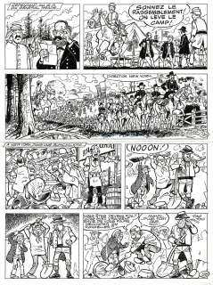 Lambil | Les Tuniques Bleues, Emeutes à New York, planche originale à l’encre de chine pour cet album paru en 2002 chez Dupuis. | Septimus