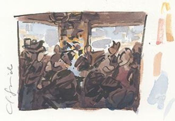 Juanjo Guarnido | Blacksad, Tome 4, L’Enfer, le silence, Recherche de case, case n°3 planche 7 | Galerie 9ème Art