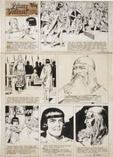 Hal Foster Prince Valiant Sunday #860 Comic Strip Original Art dated 8-2-53 (King Features Syndicate, 1953). - | Heritage