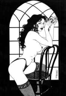 Elisabetta Barletta | Pin Up - E. Barletta - original artwork "Chair" - Page volante - Exemplaire unique (2023) | Catawiki