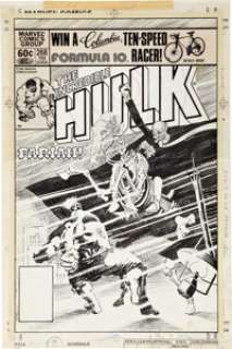 Frank Miller The Incredible Hulk #268 Cover Original Art (Marvel, 1982). A demonic spirit from the Old West - | Heritage