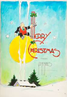 William Randolph Hearst Christmas Greetings Book With Original Art By 35 Hearst Strip Artists (King Features - | Heritage