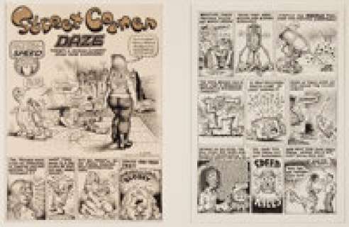 Robert Crumb Zap Comix #3 "Street Corner Daze" Complete 2-page Story Original Art (Apex Novelties, - | Heritage