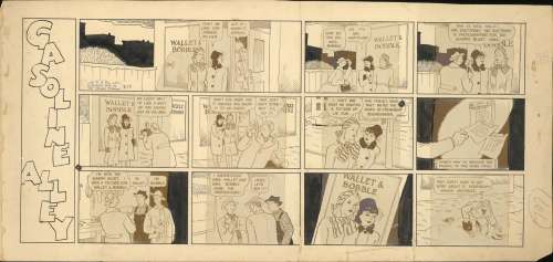 King- Gasoline Alley Original Sunday With Original Stats (1944) | Russ Cochran