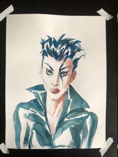 Pander Brothers - Christine Spar, aka Grendel - Mood 2 Watercolor