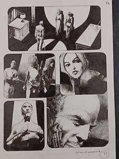 Corrado Roi | Dylan Dog n. 383 - Corrado Roi - Tavola Originale "Profondo Nero di Dario Argento" - Firmata - Page volante - Exemplaire unique - (2018) | Catawiki