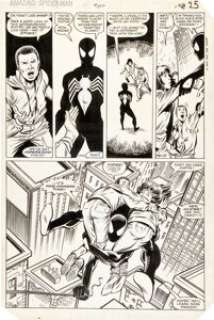 Ron Frenz and Brett Breeding The Amazing Spider-Man #252 Page 19 Original Art (Marvel, 1984). It‘s -