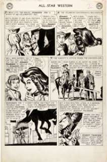 Gil Kane All-Star Western Johnny Thunder Page 2 Original Art (DC, c. 1950s). Gil Kane inked his own -