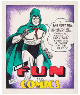 "THE SPECTRE" LARGE SPECIALTY COLOR ART BY SHELDON MOLDOFF. | Hake’s