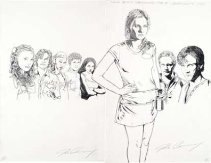Joe Corroney True Blood Vol. 1: All Together Now TPB  Cover Original Art (IDW, 2010). Wraparound cover -