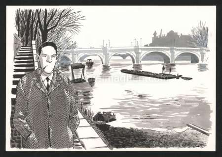 Emmanuel Moynot - Illustration originale Pont Neuf - Nestor Burma