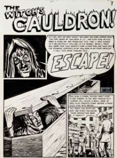 Al Feldstein Vault of Horror #16 Complete 7-Page Story "Escape" Original Art (EC, 1950). An - | Heritage