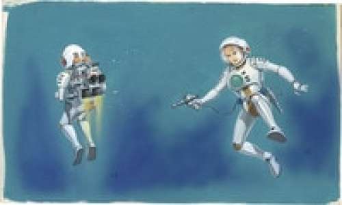 Iichiro Sekiguchi Iichiro Sekiguchi Hand-Drawn Color Illustration "Captain Future" | Mandarake (Big Web)