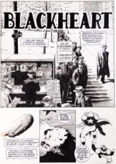 Frank Quitely Dark Horse Presents #92 Blackheart Page 1 Original Art (Dark Horse, 1995). Blackheart is a -