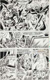 Dave Cockrum and Sam Grainger X-Men #104 Page 10 Original Art (Marvel, 1977). A powerful panel with -