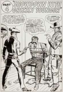 Jack Kirby and Dick Ayers Rawhide Kid #21 Splash Page 15 Original Art (Marvel, 1961). A full figure of the -