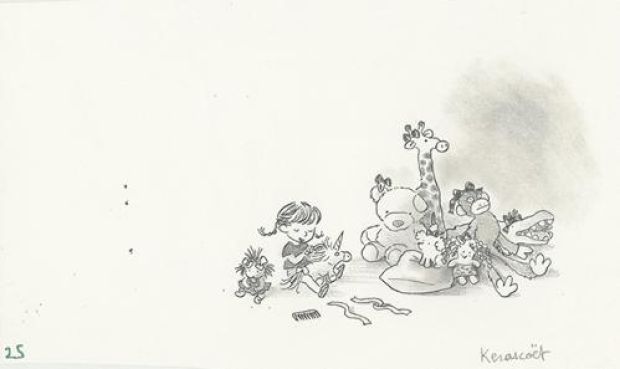 Marie Kerascoët | Nunuche, Tome 1, Sage comme un nuage, Illustration 25 | Galerie 9ème Art