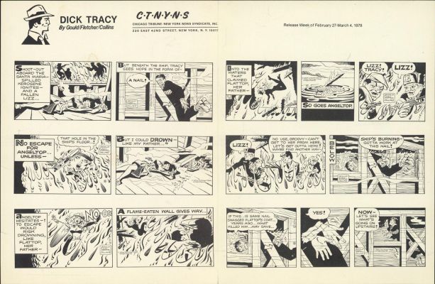 Gould,Gould, Fletcher,Collins-Dick Tracy Daily Proof Sheet (1978) | Russ Cochran