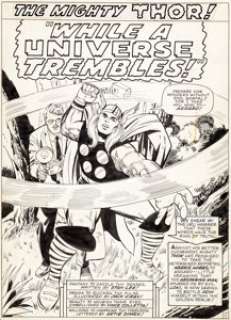 Jack Kirby and Vince Colletta Journey Into Mystery #123 Splash Page 1 Thor Original Art (Marvel, 1965). An - | Heritage