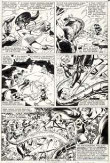 Steve Leialoha and Al Milgrom Spider-Woman #34 Story Page 18 Original Art (Marvel, 1981). Jessica Drew faces -
