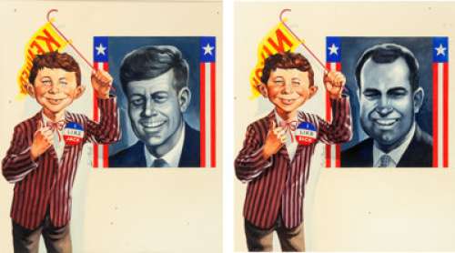 Bob Clarke MAD Magazine #60 Cover Paintings Original Art Group of 2 (EC, 1961). The Usual Gang of Idiots -