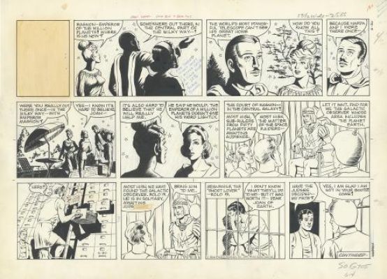 Phil Davis | Mandrake the Magician, Daily strip du 30 juin 1963 | Galerie 9ème Art