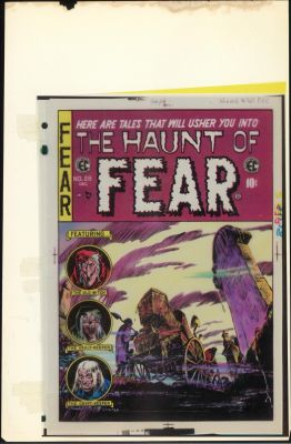 EC Library Production Material- Cover Color Key Guide, Haunt of Fear NO.28 | Russ Cochran
