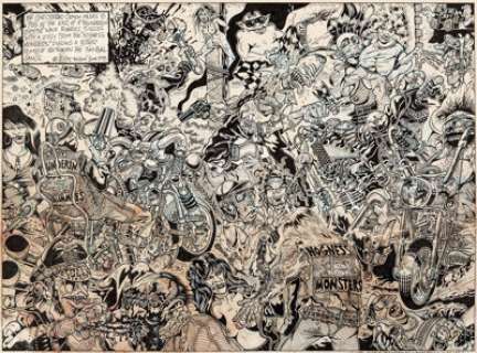 S. Clay Wilson - The Checkered Demon #2 Illustration Original Art (Last Gasp, 1978).