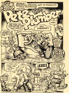Robert Crumb Your Hytone Comics #nn Complete 9-Page Story "Pete the Plumber" Original Art (Apex - | Heritage
