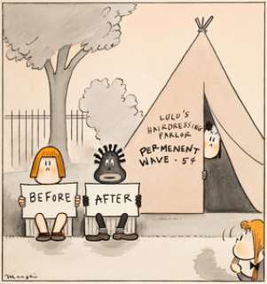 Marge Buell Little Lulu Comic Gag Panel Original Art (Saturday Evening Post, 1938).... | Heritage