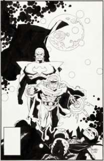 Mike Mignola Quasar #15 Cover Original Art (Marvel, 1990)....