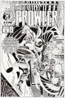 Bill Reinhold and John Romita Sr. Prowler  #4 Cover and Prelim Original Art Group of 2 (Marvel, 1995). A -