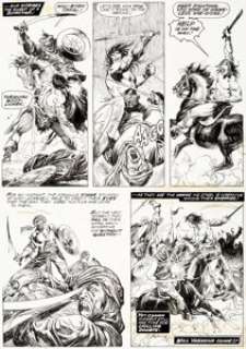 John Buscema and Alfredo Alcala The Savage Sword of Conan #19 Story Page 28 Original Art (Marvel, 1977)....
