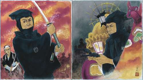 Kinya Ueki hand-drawn Hand-Drawn Color Shikishi (folded in half) | Mandarake (Big Web)