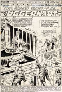 Herb Trimpe and Jack Abel The Incredible Hulk #172 Splash Page 1 Original Art (Marvel, 1974).... | Heritage