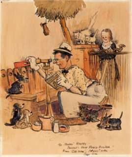 George Herriman "Mikko Kauppi" Specialty Illustration Original Art (1936).... | Heritage