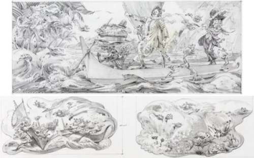 Hawaii McDonaldland Mural and Plaques Drawings Original Art by Wes Cook Group of 2 (McDonald’s/Setmakers, 1978).... (Total: 2 Original Art) | Heritage