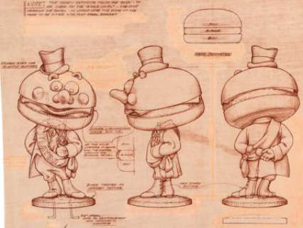 Mayor McCheese and Big Mac Statue Sculpting Prints Group of 3 (McDonald’s/Setmakers, 1971).... (Total: 3 Original Art) | Heritage