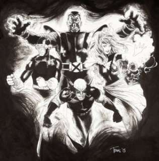 Travis Charest - X-Men (including Wolverine and Phoenix) Pin-Up Commission Original Art (2013).... | Heritage