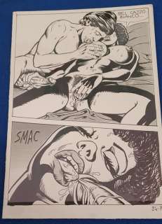 Collectif Étudiant En Art | Corna vissute ultra hard N°24 - 7 planches originales - Orgasmo blanco e nero - (1987) | Catawiki