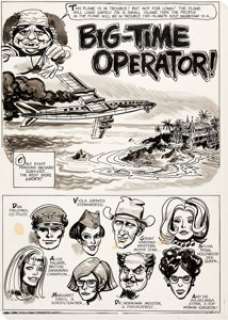  - Ric Estrada Eerie #16 Complete 8-Page Story "Big-Time Operator!" Original Art (Warren, 1968).... (Total: 8 Original Art)