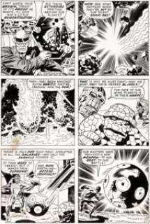 Jack Kirby and Frank Giacoia Fantastic Four #93 Story Page 7 Original Art (Marvel, 1969).... | Heritage