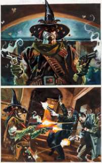  - Dan Brereton The Nocturnals #4 Page 23 Gunwitch Original Art (Malibu, 1995)....