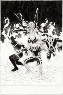  - John Cassaday Uncanny Avengers #10 Cover Original Art (Marvel, 2013)....