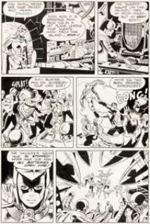  - Wally Wood and Dan Adkins T.H.U.N.D.E.R. Agents #1 Story Page 6 Dynamo and the Thunder Squad Original Art (Tower, ...