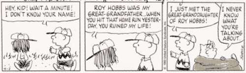 Charles Schulz Peanuts Daily Comic Strip Charlie Brown Original Art dated 4-2-93 (United Feature Syndicate, 1993).... | Heritage