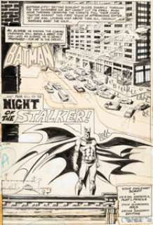 Sal Amendola and Dick Giordano Detective Comics #439 Splash Page 1 Original Art Panel Page (DC Comics, 1974)....